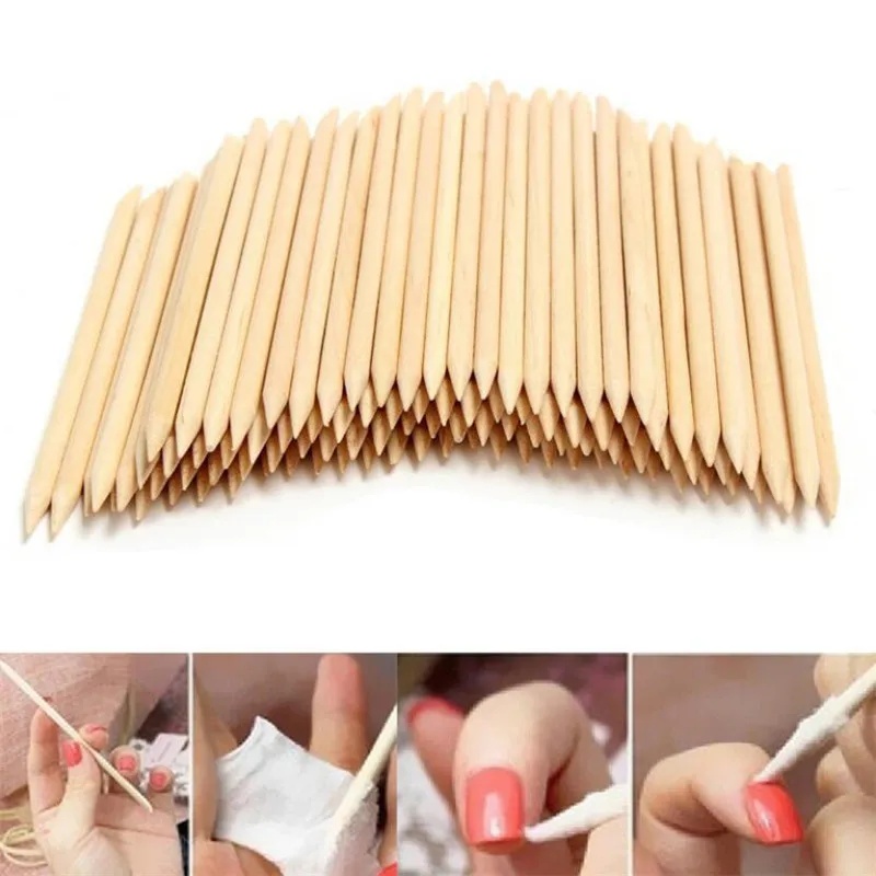 Nail Art Orange - 30/60 قطعة من أعواد الخشب البرتقالي