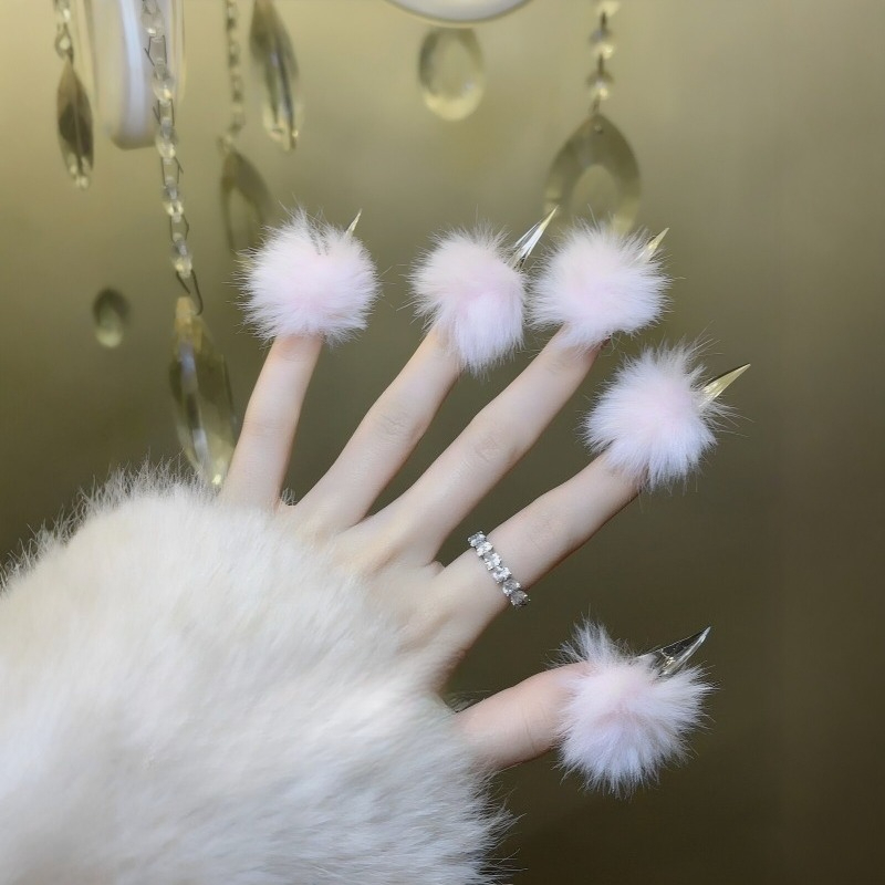 أظافر صناعية طويلة مصنوعة يدوي - مراجعة Nail Art Press On وسعره