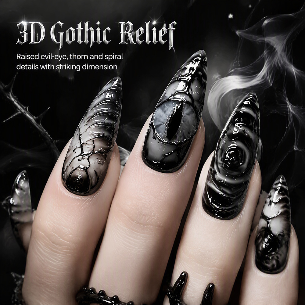 أظافر اصطناعية لامعة بتصميم قو - مراجعة Nail Art Press On وسعره